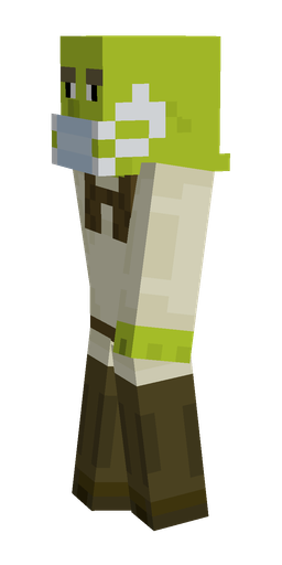 Green skin: body, left side render