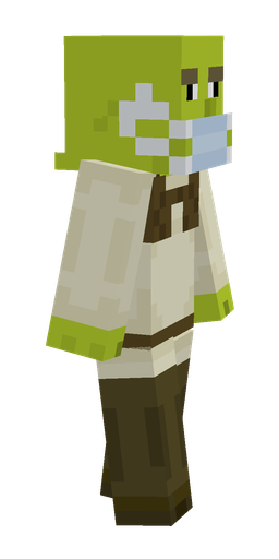 Green skin: body, right side render