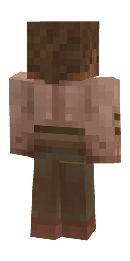 Brown skin: body, back render