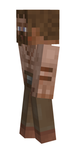 Brown skin: body, left side render