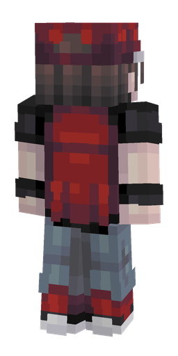 Black skin: body, back render