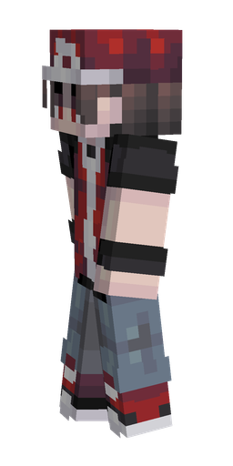 Black skin: body, left side render