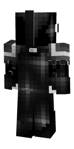 Black skin: body, back render