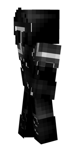 Black skin: body, left side render
