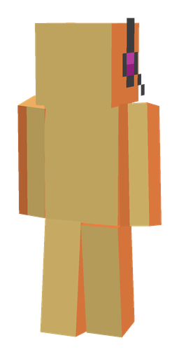Orange skin: body, back render