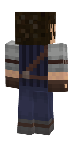 Black skin: body, back render
