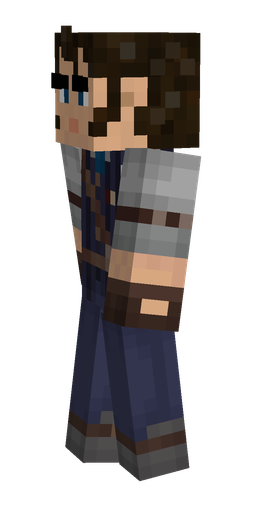 Black skin: body, left side render