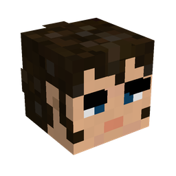 Black skin: head render