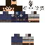 Black skin: raw texture render