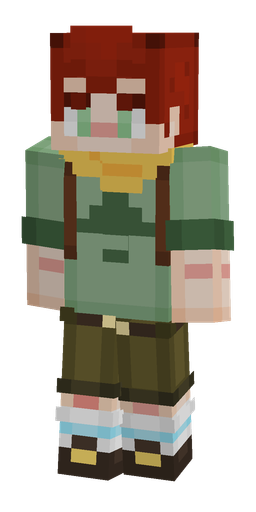 Green skin: body, front render