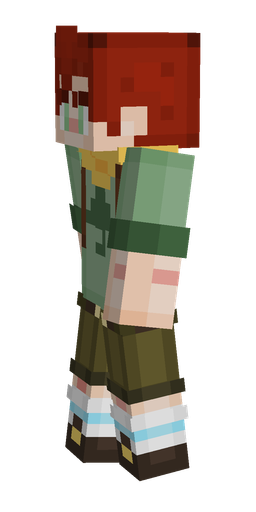 Green skin: body, left side render