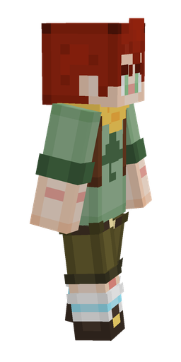 Green skin: body, right side render