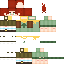Green skin: raw texture render