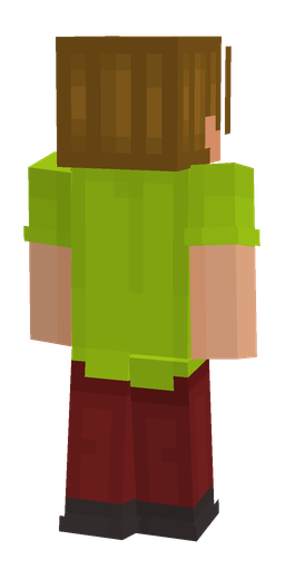Brown skin: body, back render