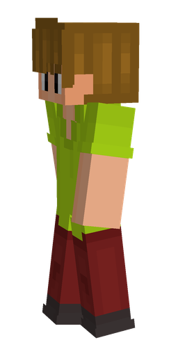 Brown skin: body, left side render