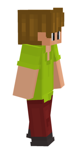 Brown skin: body, right side render