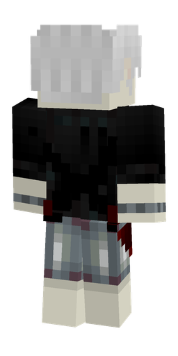 Black skin: body, back render