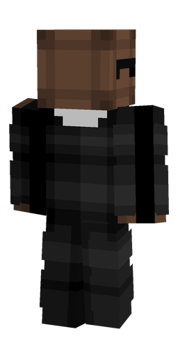 Black skin: body, back render