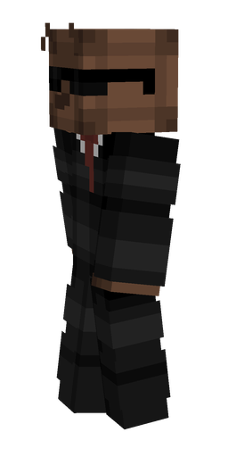 Black skin: body, left side render