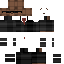 Black skin: raw texture render