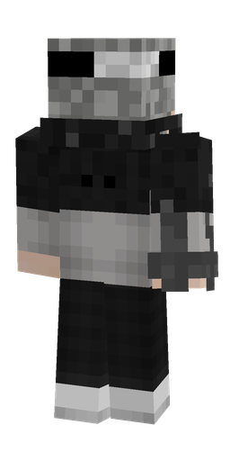 Black skin: body, back render