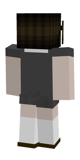 Black skin: body, back render