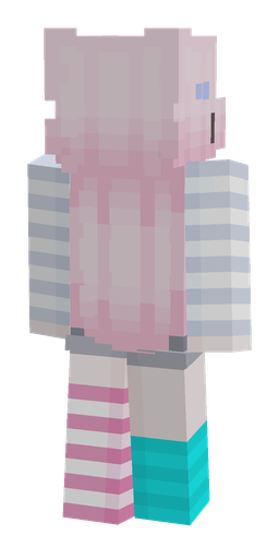 Blue skin: body, back render