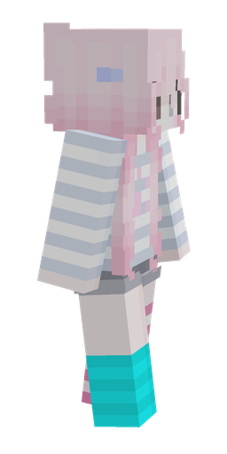 Blue skin: body, right side render