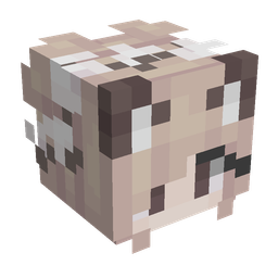 Gray skin: head render