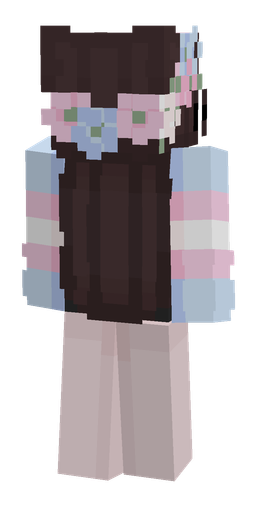 Blue skin: body, back render