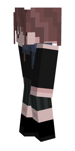 Black skin: body, left side render