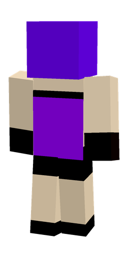 Black skin: body, back render
