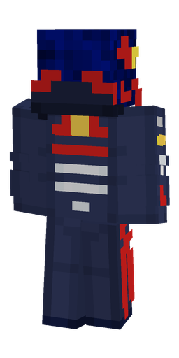 Blue skin: body, back render