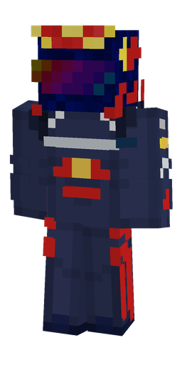 Blue skin: body, front render