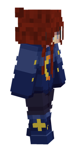 Blue skin: body, right side render