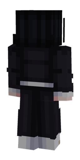 Black skin: body, back render