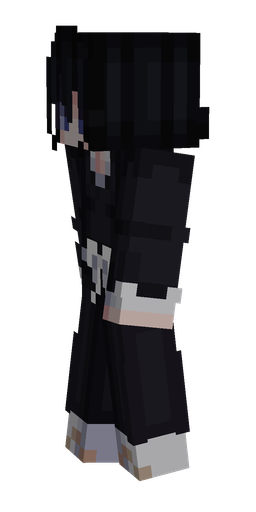 Black skin: body, left side render
