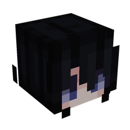Black skin: head render