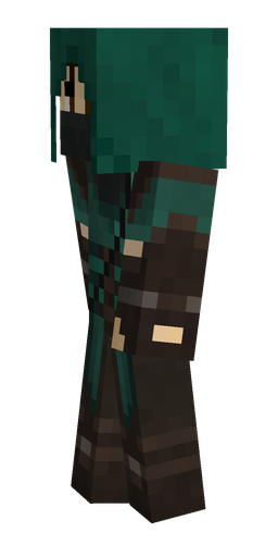 Brown skin: body, left side render