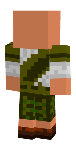 Black skin: body, back render