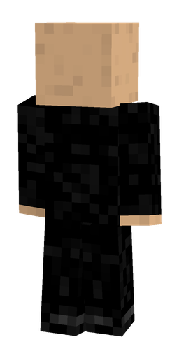 Black skin: body, back render