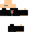 Black skin: raw texture render