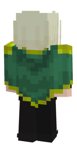 Black skin: body, back render