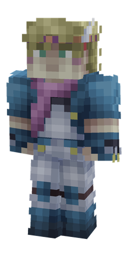 Blue skin: body, front render