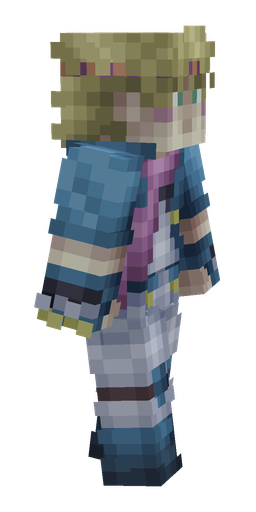 Blue skin: body, right side render