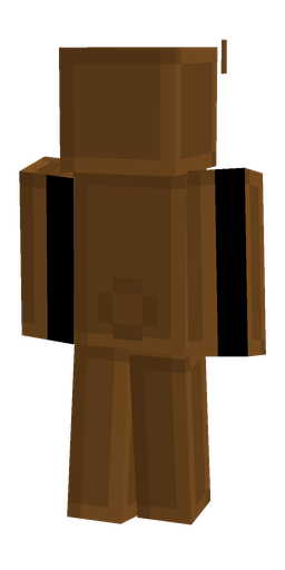 Brown skin: body, back render