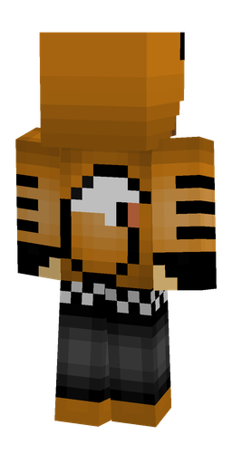 Black skin: body, back render