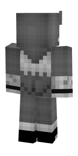 Black skin: body, back render