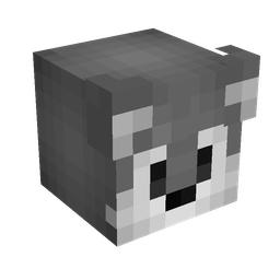Black skin: head render