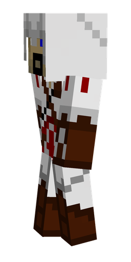 Brown skin: body, left side render